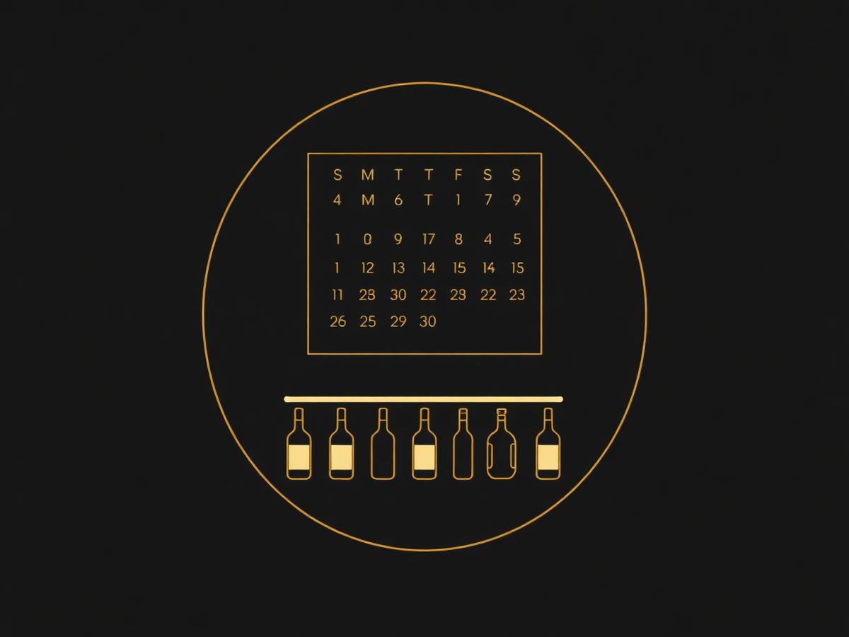 Illustrazione: calendario mensile con barra di avanzamento