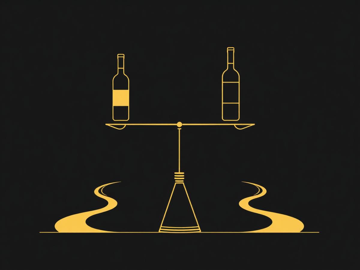 Illustrazione: bilancia con due percorsi